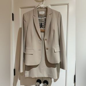 Calvin Klein Skirt Suit with Top